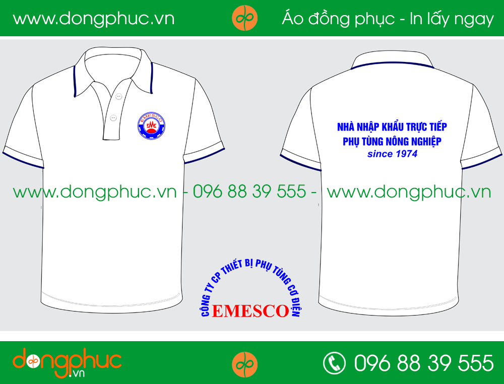 Áo phông đồng phục công ty emesco